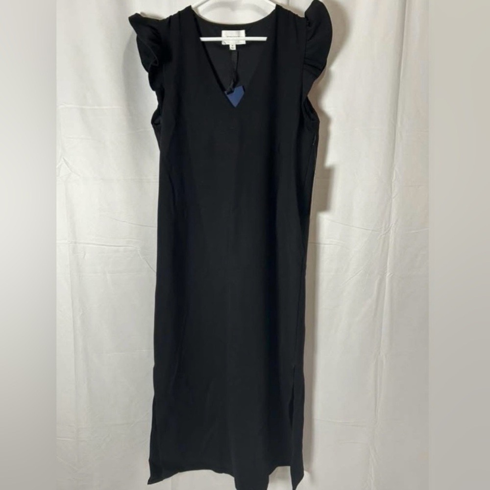 Tuckernuck Black Ruffle-Sleeve Midi Dress - Picture 6 of 6